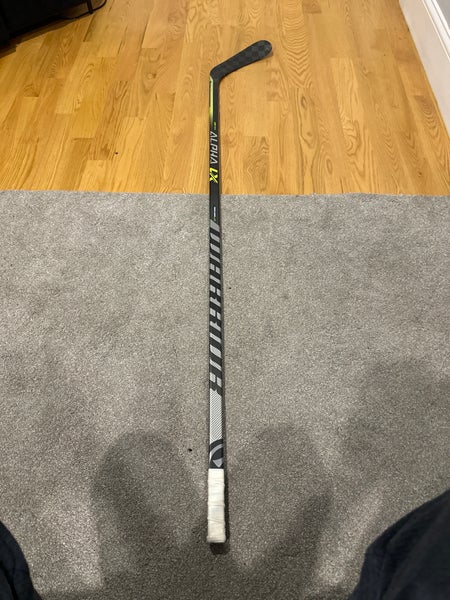 Senior Warrior Alpha LX Pro Right Handed Hockey Stick Mid Pattern 75 Flex Pro Stock (Used)