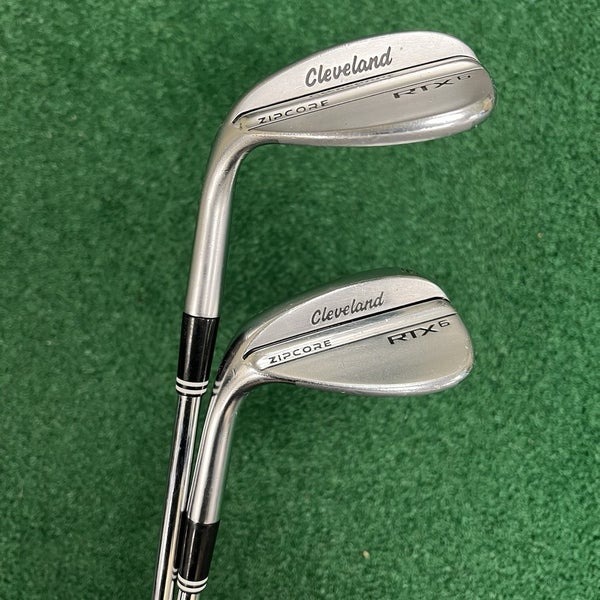 Left Handed Cleveland RTX 6 Zipcore Wedge Set 54/10 & 58/10 MID Spinner Steel
