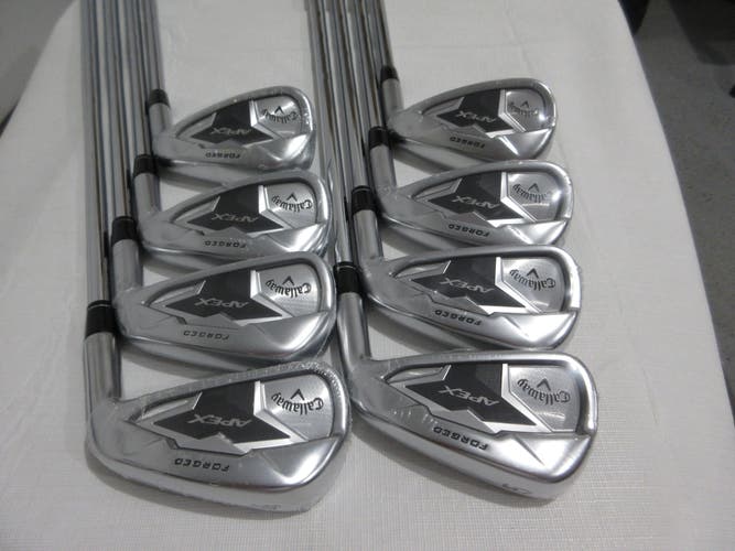 Callaway Apex 19 Iron Set - 4-PW, AW - KBS $-Taper 120 Stiff Flex Steel - NEW