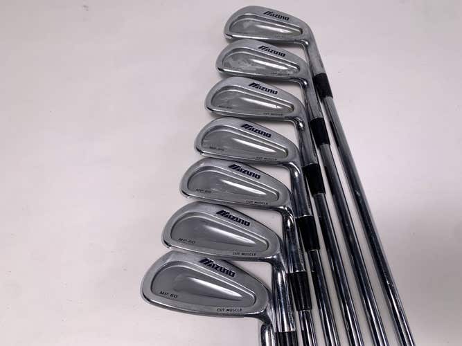 Mizuno MP 60 Iron Set 3-9 True Temper Dynamic Gold S300 Stiff Steel Mens RH