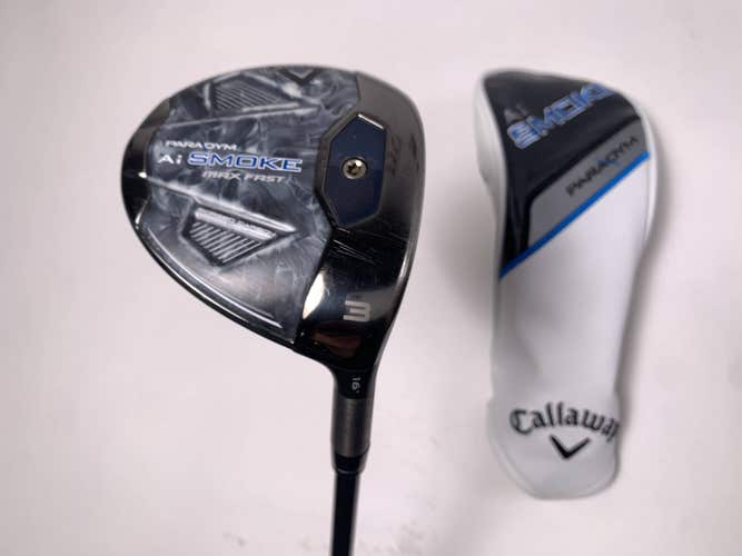 Callaway Paradym Ai Smoke Max Fast 3 Fairway Wood 16* Tensei Blue R2 Mens RH HC
