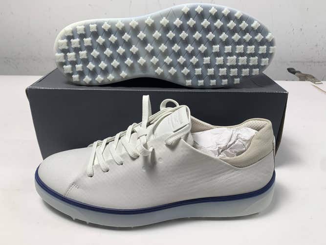 ECCO Tray Waterproof Golf Shoes White Men's SZ 10-10.5 (100304 60216)