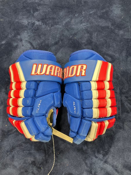Blue Junior Warrior Alpha FR Pro Gloves 10" (Used)
