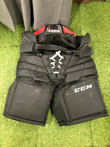 Black Junior Medium CCM Axis A1.5 Hockey Goalie Pants (Used)