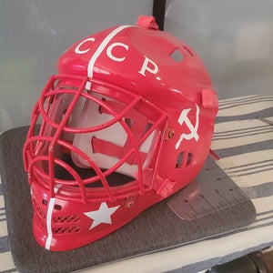 Custom Soviet russian theme display goalie mask