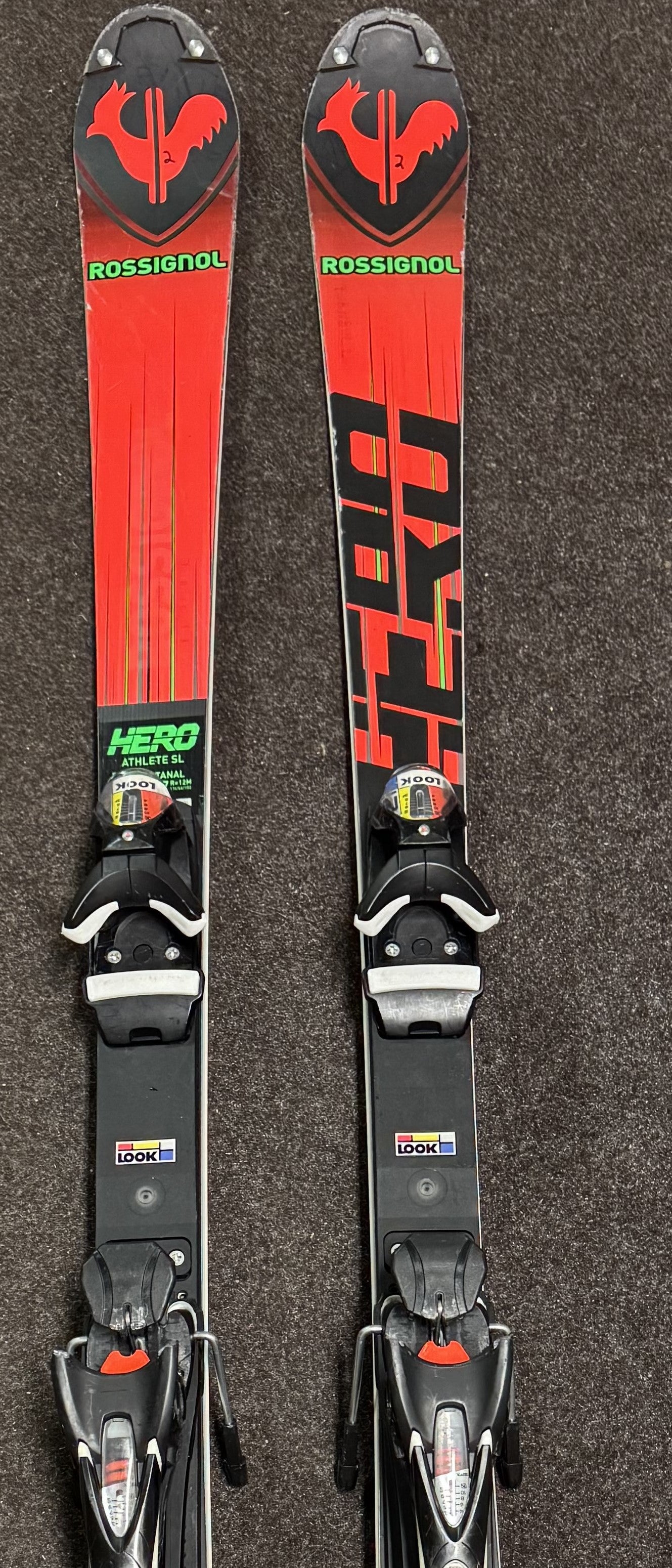 157 cm Rossignol HERO ATHLETE FIS SL Skis With Look SPX12 Bindings