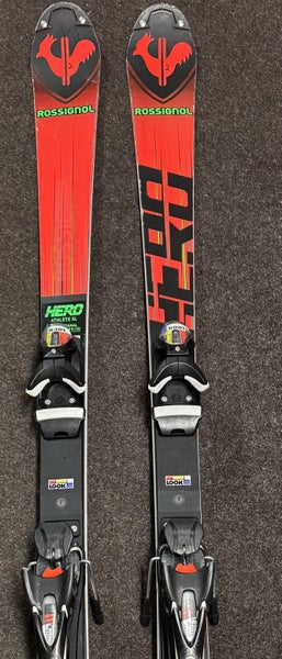 157 cm Rossignol HERO ATHLETE FIS SL Skis With Look SPX12 Bindings