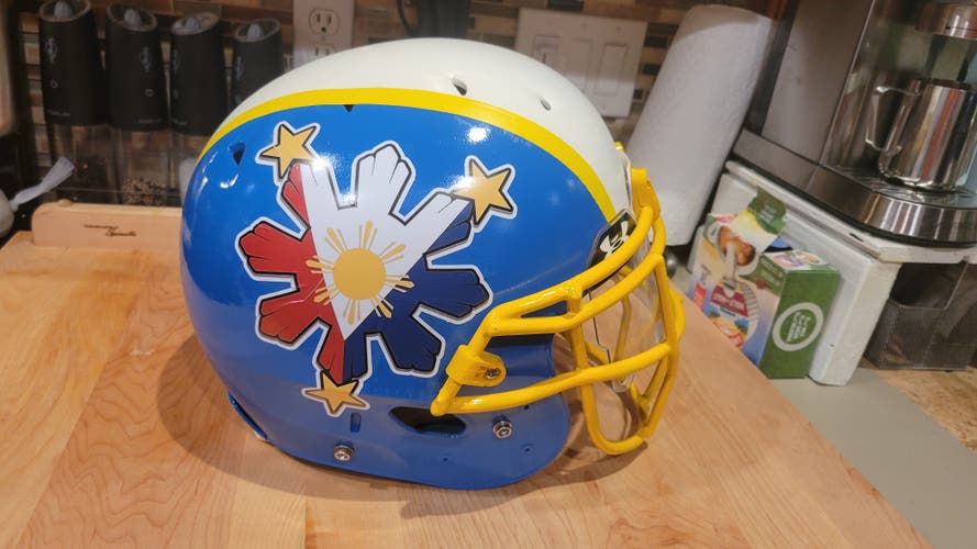Philippines Penoi AGUILAS Custom American Football Helmet Pinoy Pride Man Cave