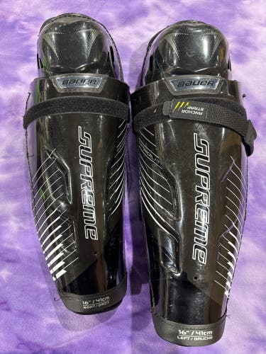 Senior Bauer Supreme S190 Shin Pads 16" (Used)