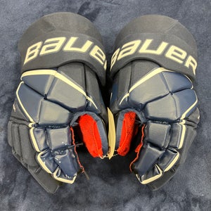 Blue Senior Bauer Vapor X Gloves 15" (Used)