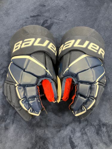 Blue Senior Bauer Vapor X Gloves 15" (Used)