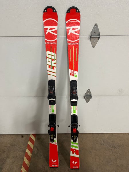 Unisex 2016 Rossignol Hero FIS SL Pro 150 cm Racing Skis With Bindings Max Din 10 (Used)