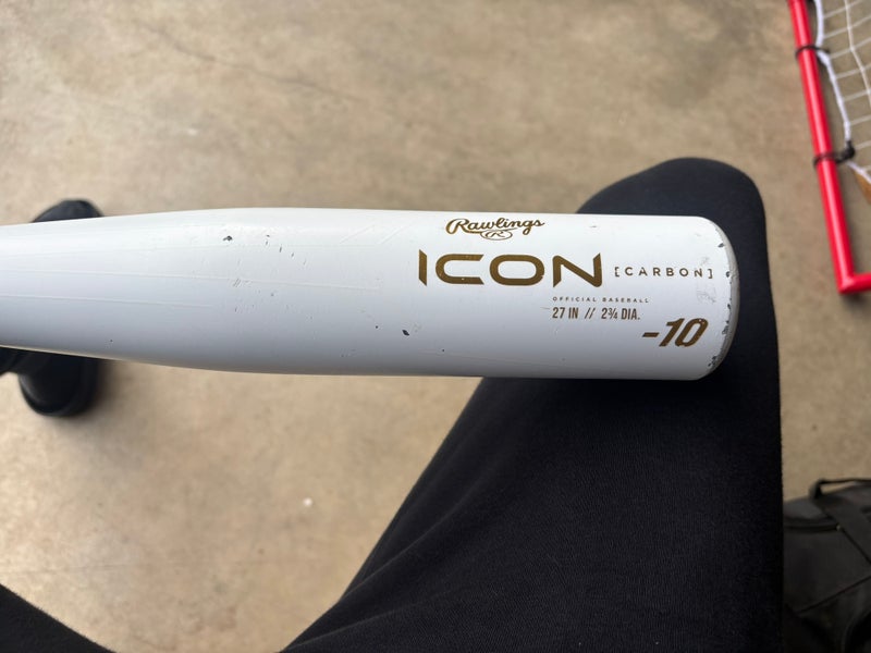 2024 Rawlings Icon Composite USSSA Certified Bat (-10) 17 oz 27" (Used)