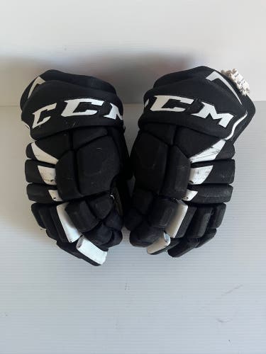 Used Black CCM Jetspeed XTRA Plus Gloves 12"