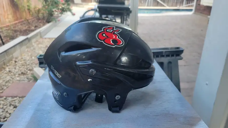 Fayetteville FireAntz Game Worn Easton E400 Hockey Helmet #7 Great For Mancave