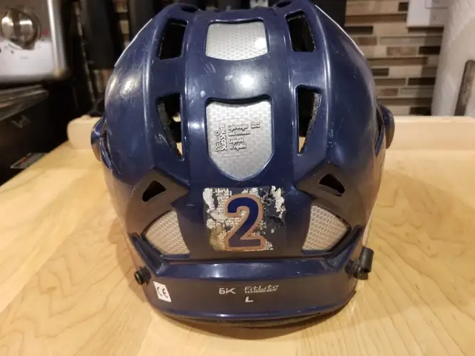 Game Worn Team Italy Italia  Hockey Helmet Reebok 6k RBK FitLite Large #2