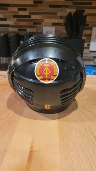 Team DDR East Germany Cooper XL7 #6 Joachim Ziesche Hockey Replica Helmet