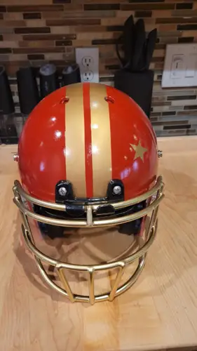 Team China PRC American Football Helmet Chinese Pride for Man Cave - Game Helmet