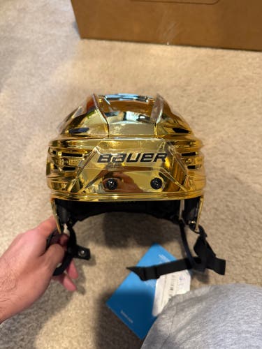 Bauer Gold Vegas Golden Knights Pro Stock Hockey Helmet Reakt-150 Medium