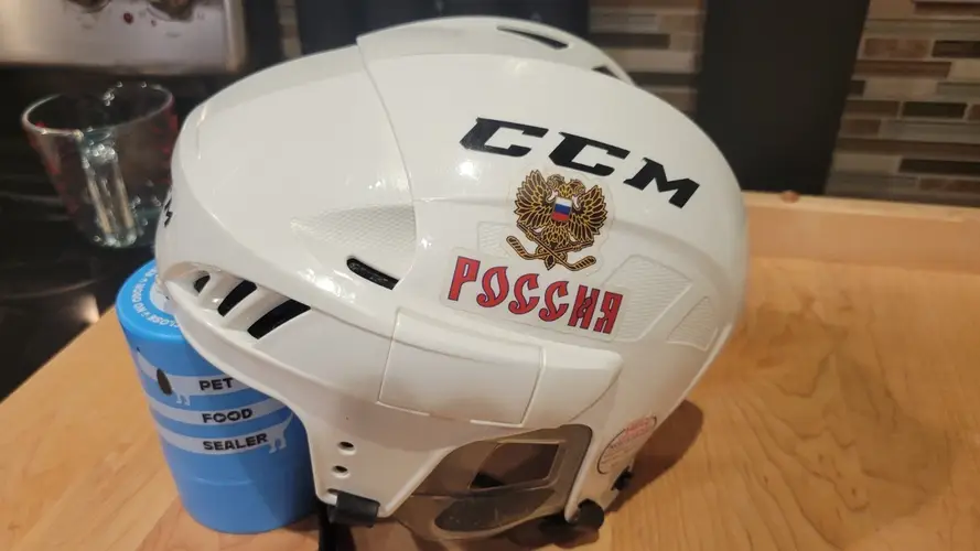 Team Russia CCM Hockey Helmet Russian Soviet Man Cave Must #25
