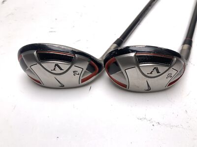 Nike Victory Red 2 & 3 Hybrid Set 18* 21* Aldila VooDoo Regular Graphite Mens LH