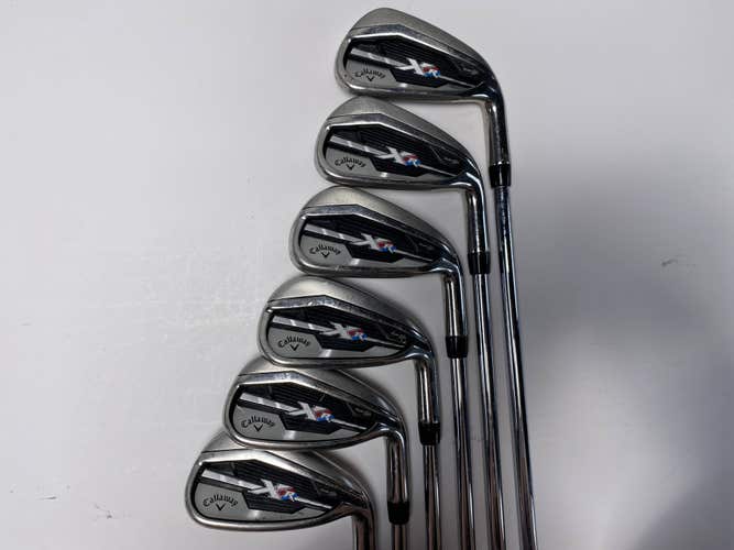 Callaway XR Iron Set 4-9 True Temper Dynamic Gold S300 Stiff Steel Mens RH