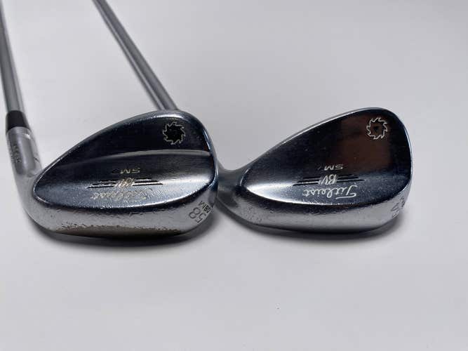 Titleist Vokey SM7 Tour Chrome Wedge Set 54* 8 58* 8 Wedge Steel Mens RH