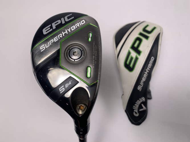 Callaway EPIC Super 5 Hybrid 24* AeroTech SteelFiber fc75 F3 Regular RH
