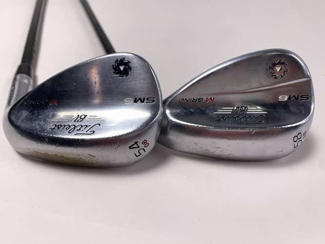 Titleist Vokey SM6 Tour Chrome Wedge Set 54* 8 | 58* 8 Tensei Red CK Mens RH