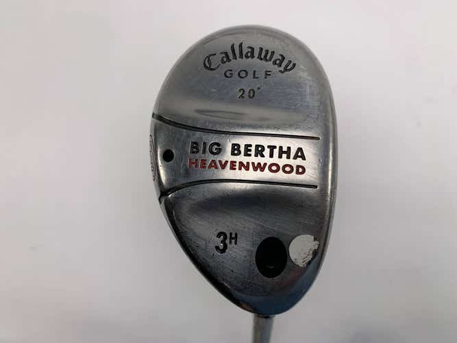 Callaway Big Bertha Heavenwood 3 Hybrid 20* RCH 75w Firm Graphite Mens RH