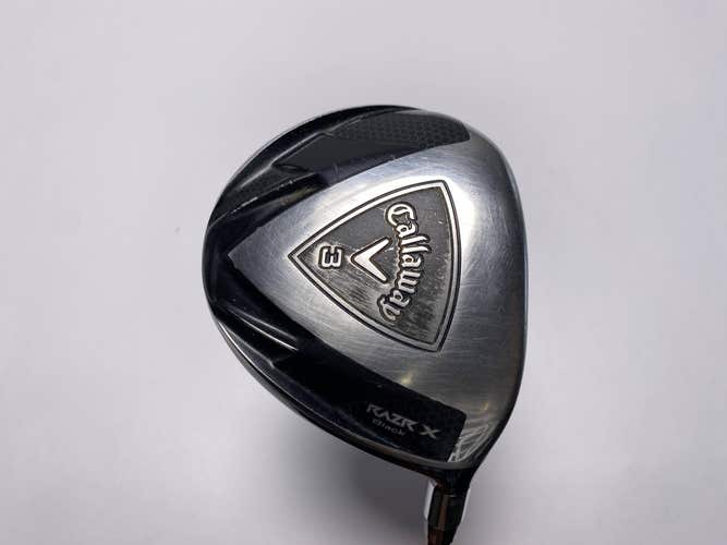 Callaway Razr X Black 3 Fairway Wood 15* 60g Stiff Graphite Mens RH