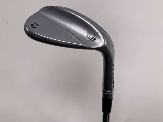 TaylorMade Milled Grind 3 Raw Chrome Lob Wedge LW 60* 8 DG S200 Steel Mens RH