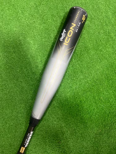 2023 Rawlings Icon Composite Bat USABat Certified (-10) Composite 20 oz 30" (Used)