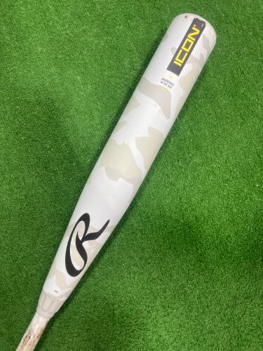 2025 Rawlings Icon Composite Bat USSSA Certified (-8) Composite 23 oz 31" (Used)