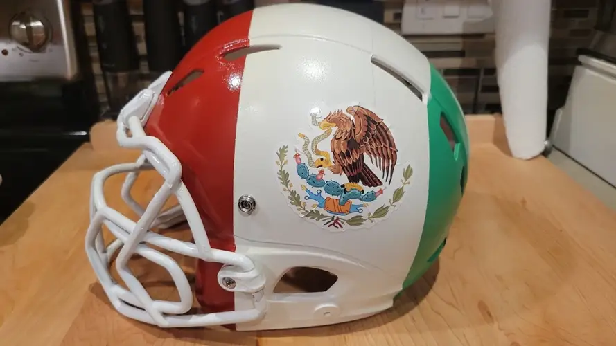 Team Mexico Xenith Custom American Football Helmet Mexican Pride World Wid