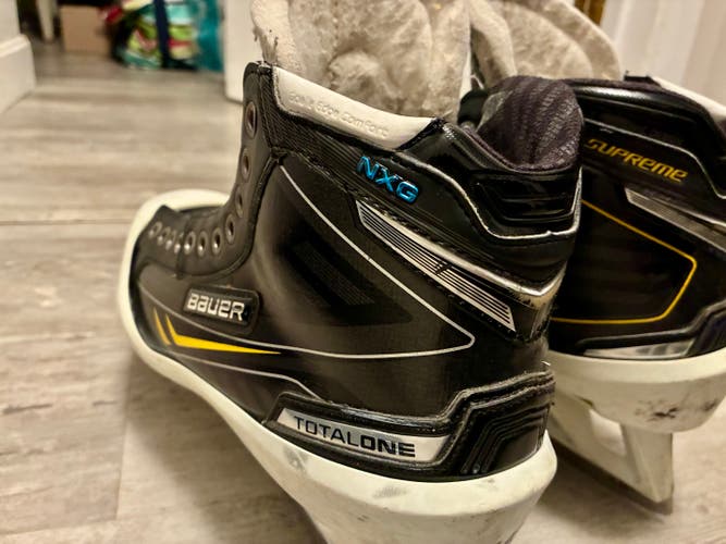 Bauer Total One NXG Hockey Goalie Skates Regular Width 11 (Used)