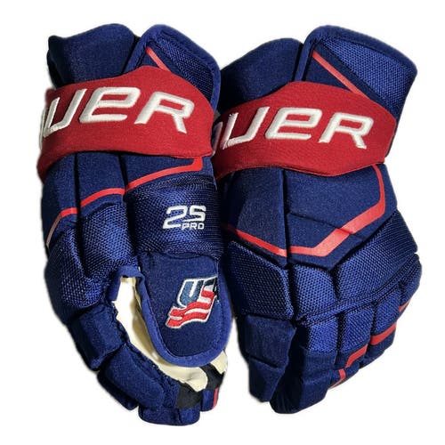 Bauer Supreme 2S Pro Gloves Team USA 14" (New) Navy & Red