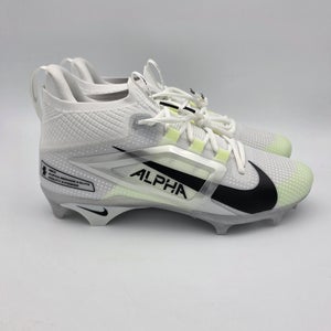 Nike Alpha Menace 4 Elite 'White Black' Football Cleats Men's Size 10.5