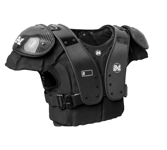 Large Adult 2in1 Carbon Shoulder Pads Shoulder Pads (New)