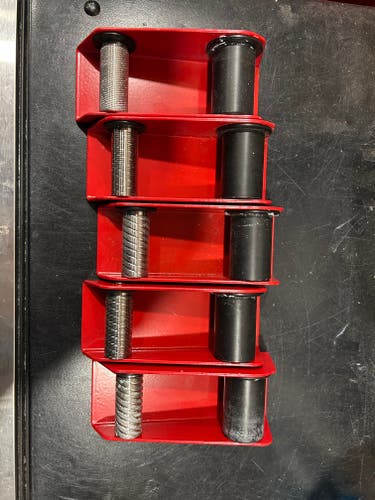 RED CREEK world cup alpine race rillers (structure tools) collection of five, excellent condition.