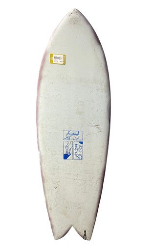 Used Surftech TWIN FISH Surfboard White 5Ft 8In 10299-S000302401