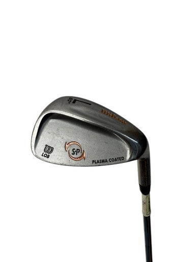 Used Wilson SP PLASMA COATED Golf Wedge Mens RH Silver Lob Wedge 11835-S000200839