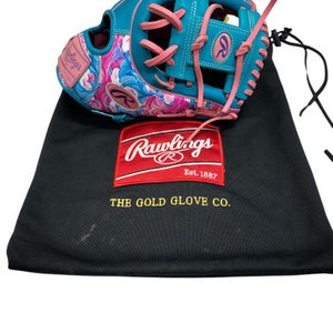Used Rawlings PROR314-2PTE BB/SB Glove RH Throw Teal 11 1/2" 11835-S000200896