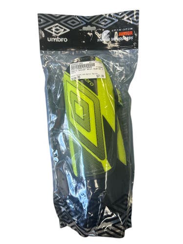 Used Umbro Soccer Shin Guards Junior Black And Optic Yellow MD 11862-S000091682
