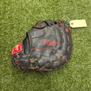 Black Rawlings R9 LH First Base Baseball Glove 12" (Used)