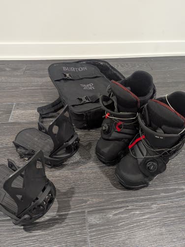 Men's Small Burton Step On boots and Snowboard Bindings All Mountain (Used)