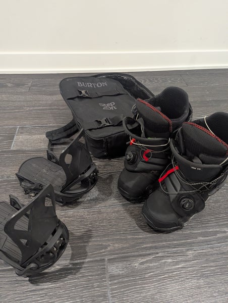 Men's Small Burton Step On boots and Snowboard Bindings All Mountain (Used)