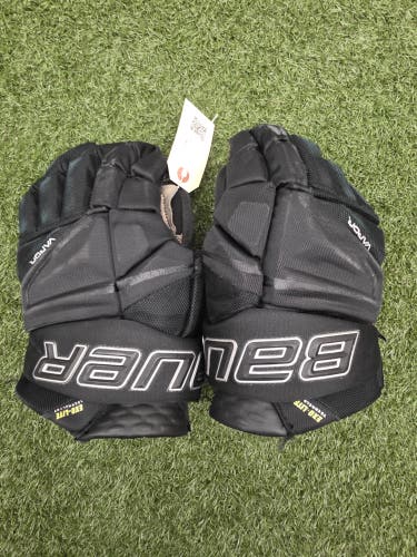 Black Intermediate Bauer Vapor Hyperlite Gloves 13"