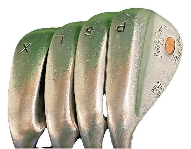 Bobby Jones Wedge Set Dave Pelz Jesse Ortiz P,S,L,X LH Stiff Steel Four Pieces