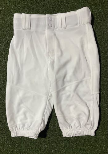 Alleson Youth White Short Baseball Pants Youth Medium (Used)